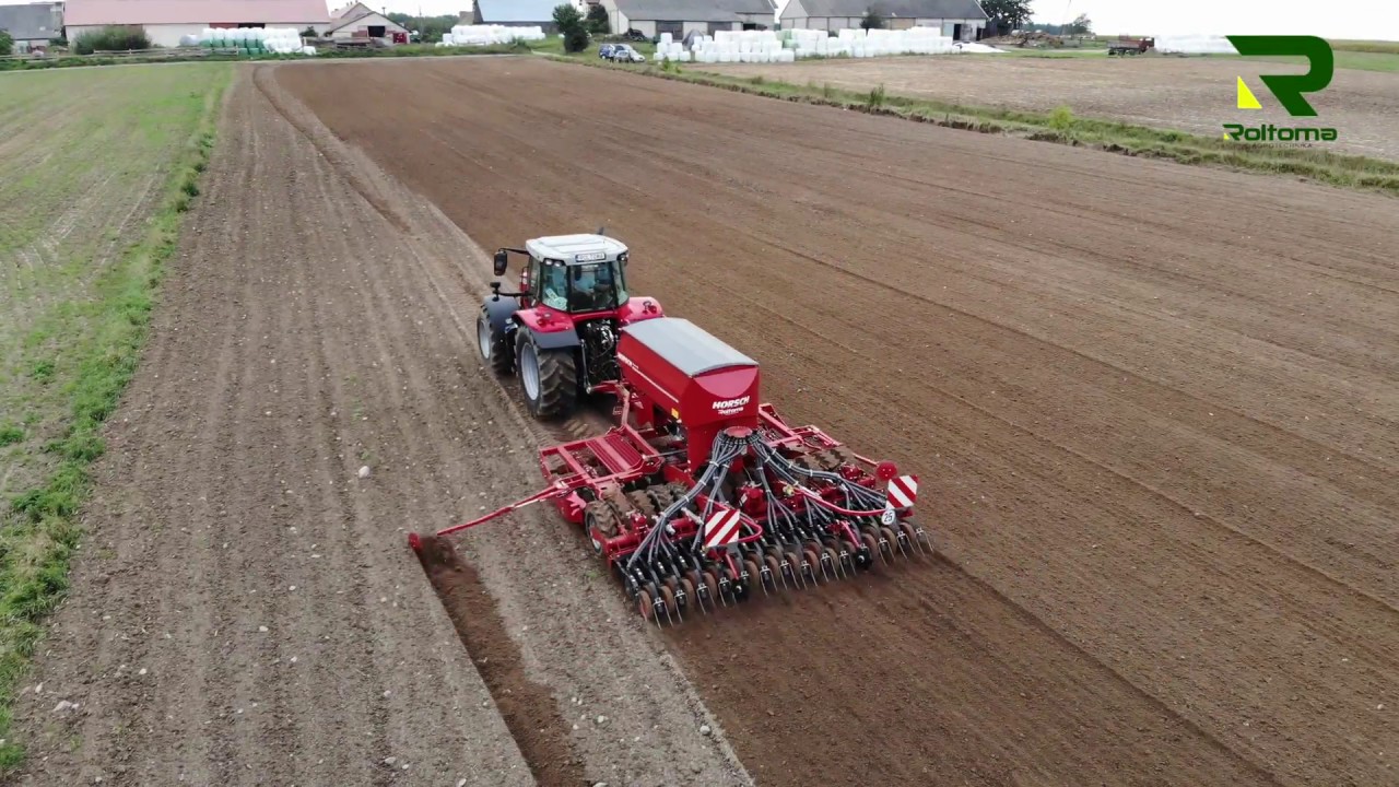 Massey Ferguson 7718s i Horsch Pronto 4DC.podlaskie