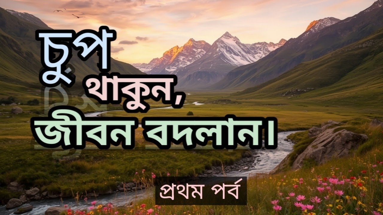চুপ থাকার অভ্যাস করুন। | জীবন বদলে যাবে | silence is power | motivation | Inspirational speech 