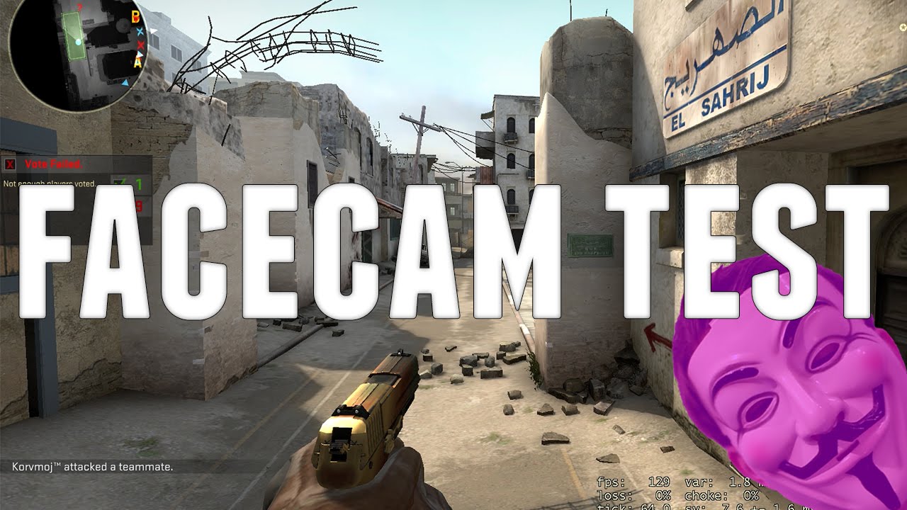 CS:GO - Facecam test & deathmatch