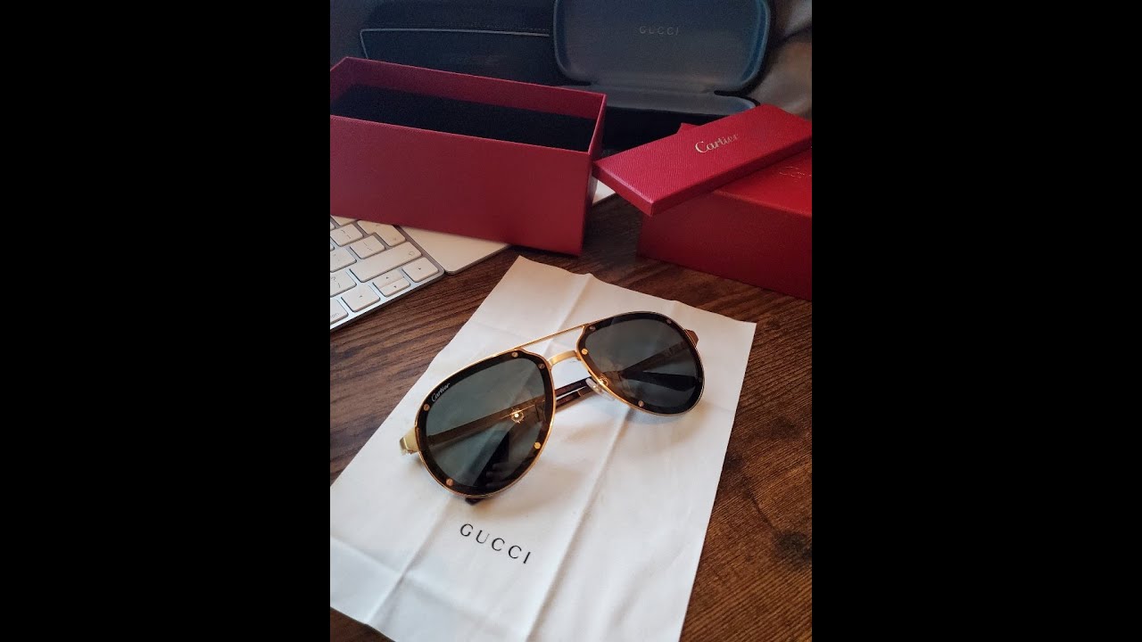 Cartier santos de sunglasses UNBOXING. Please hit the  👍 if you like this video.  👍