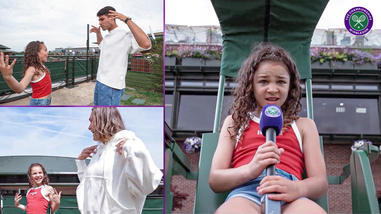 Alcaraz, Gauff, Raducanu and More Interviewed Like Never Before 😄 | Wimbledon Youngest Reporter