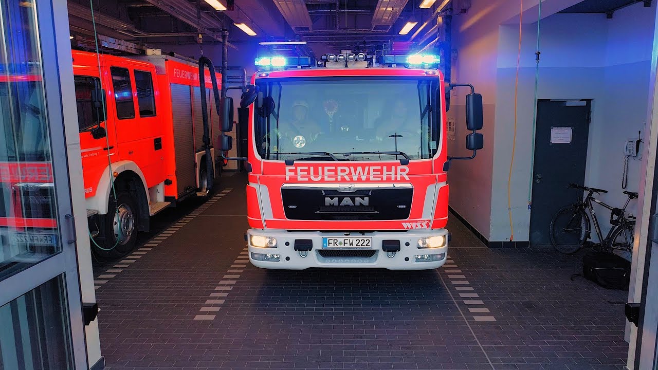 Die Freiwillige Feuerwehr Freiburg rückt aus
