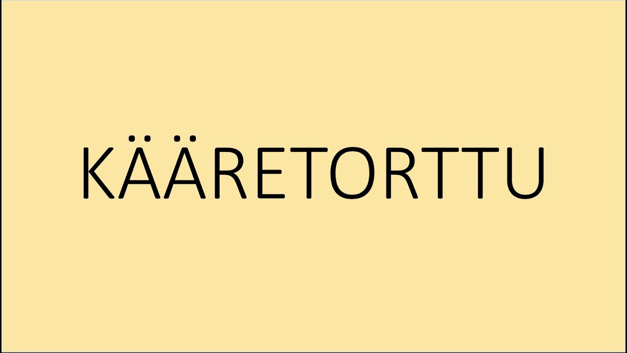 Kokkikerho, kääretorttu