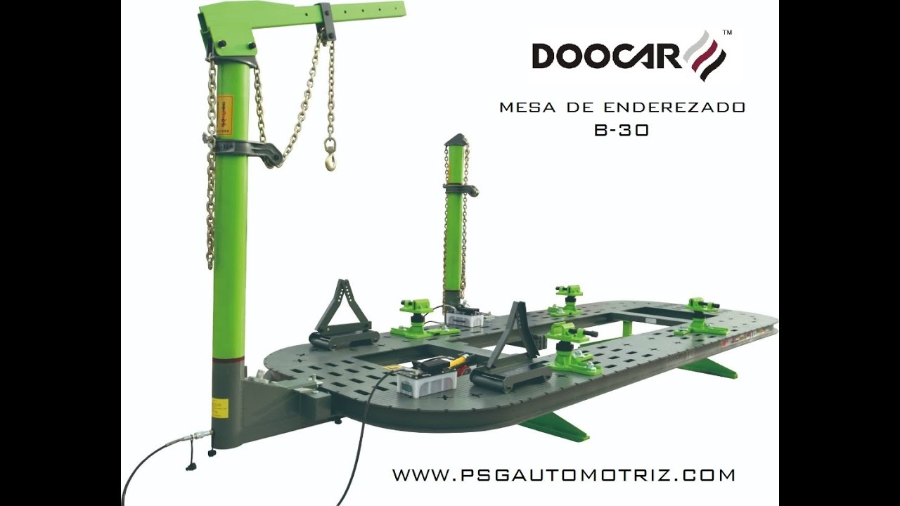MESA DE ENDEREZADO DE CHASIS Y CARROCERIA SERIE B de DOOCAR. PSG Automotriz Internacional.