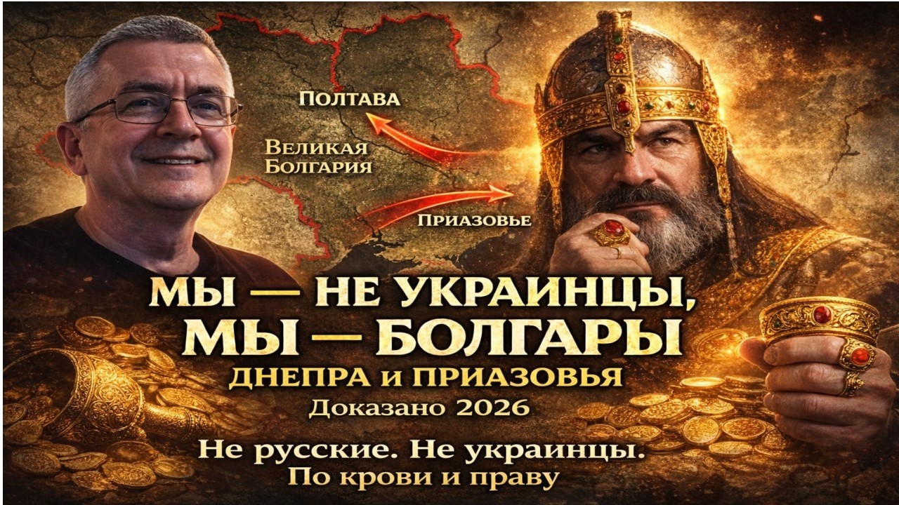 Мы не русские и не украинцы. Мы — русскоязычные болгары Днепра и Приазовья. Доказано фактами 2026
