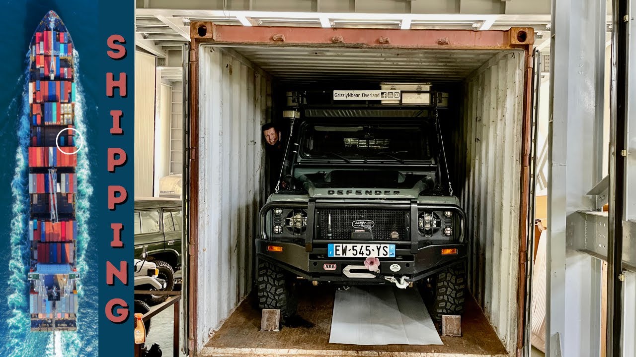 Loading our 4WD into a sea container. Shipping to Australia (Ep177)