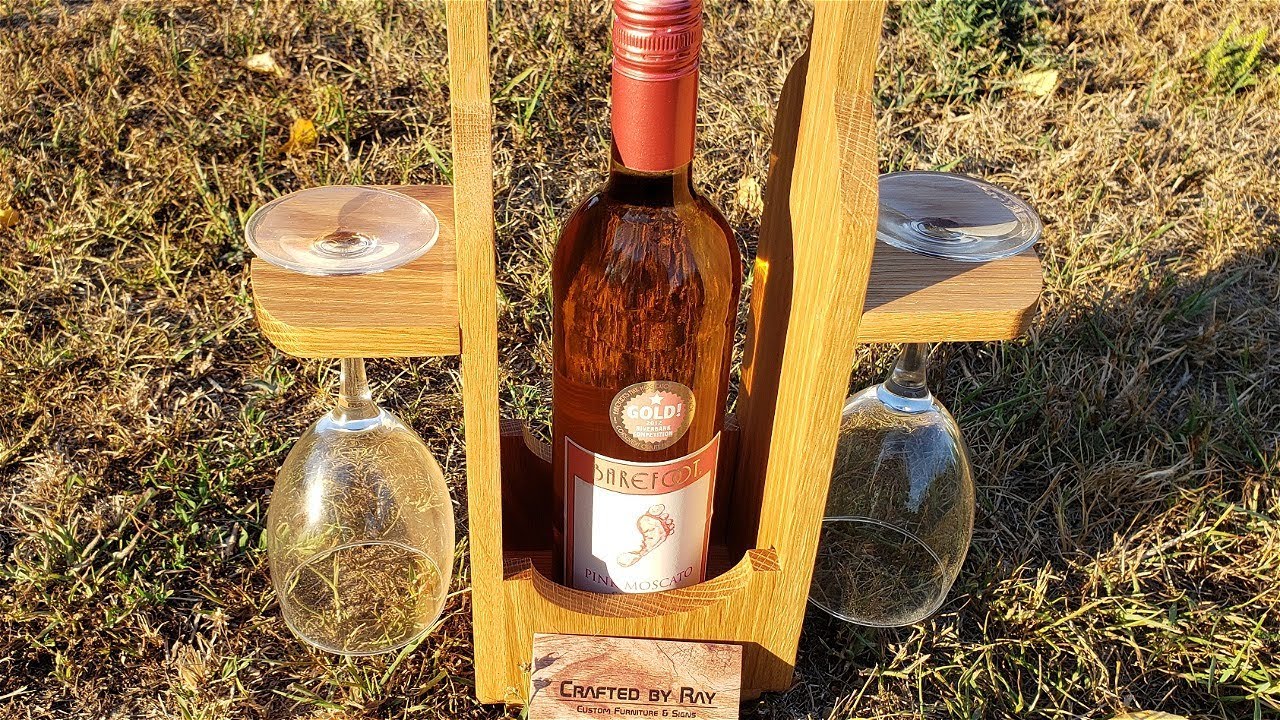 Making a wooden wine bottle holder