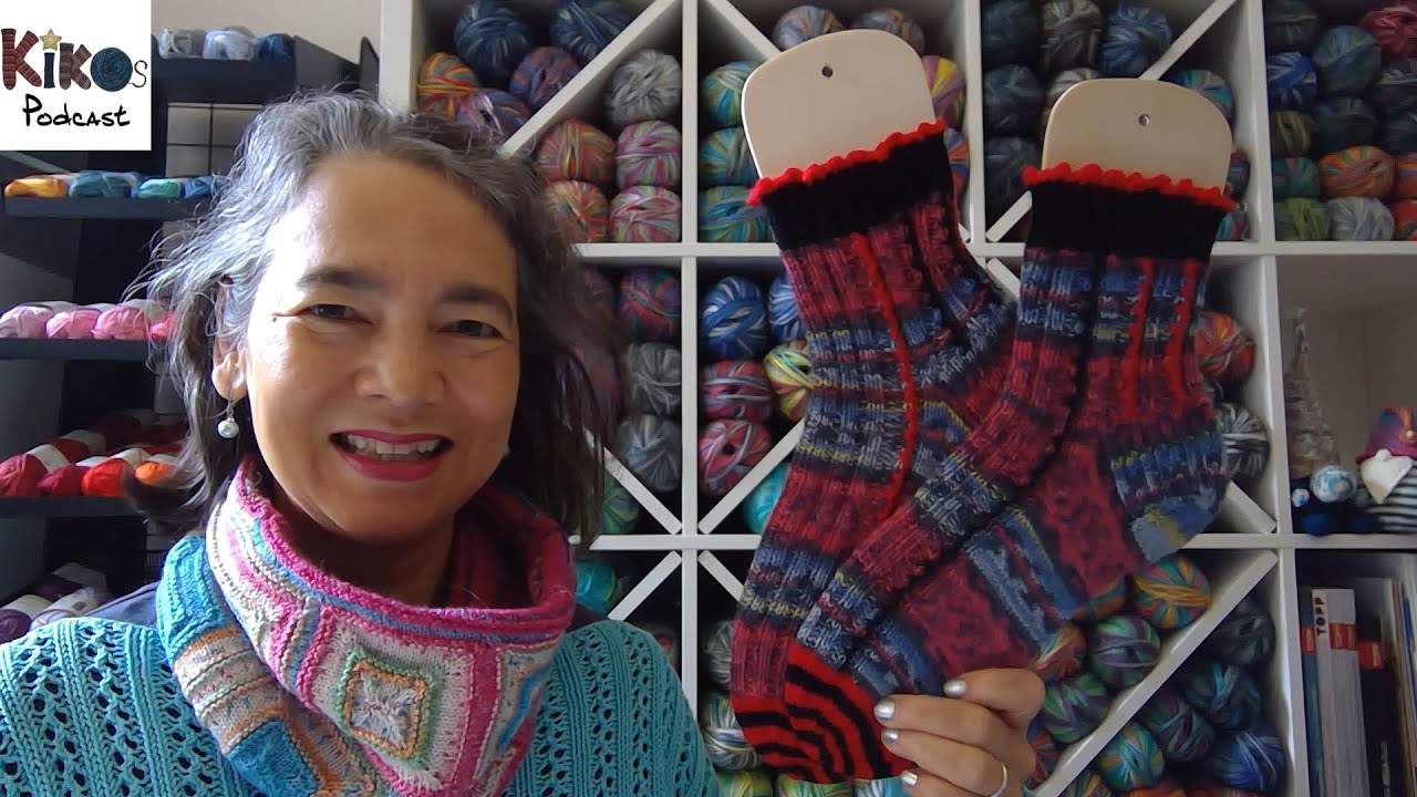 Kiko's Knitting Podcast #203 - Squiggley Madness Socks