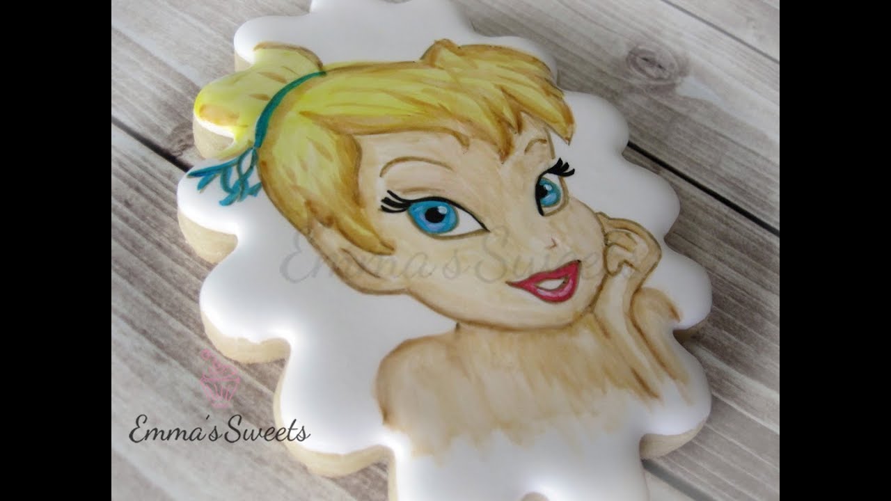 How to Hand Paint a Cookie by Emma's Sweets - Tinkerbell