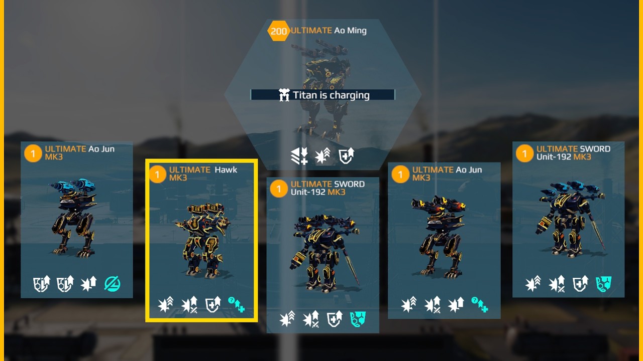 War Robots: Крылья Силы (Ultimate) | Hawk, Ao Jun, Sword Unit Геймплей