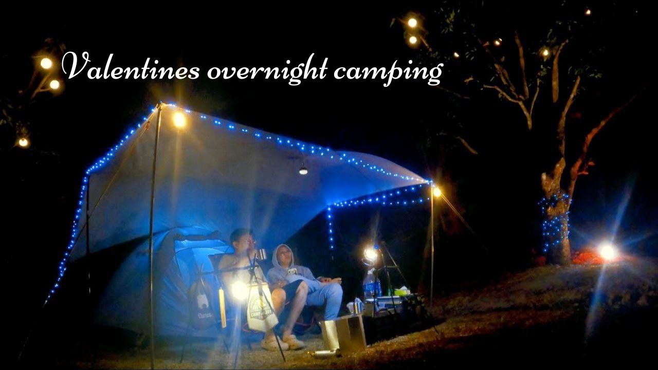 COZY CAMPING AT THE WINDY HILL [4K] COUPLE MOTOCAMPING | OVERNIGHT CAMP | MENDOZA FARMVILLE CAMPSITE