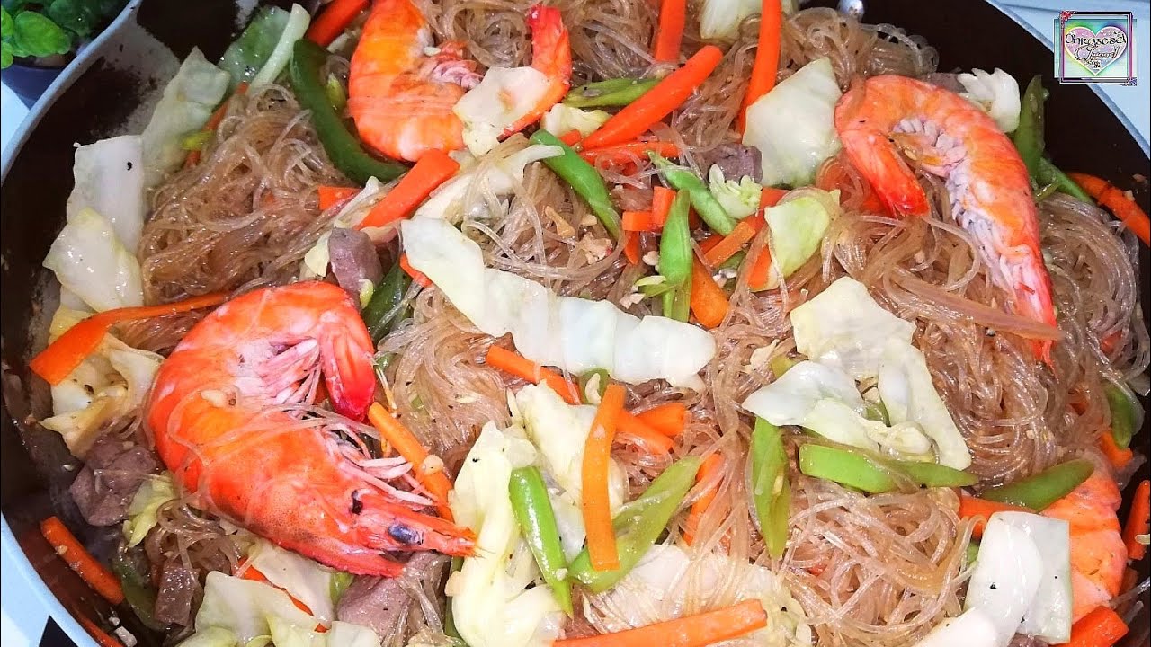EASY PANCIT SOTANGHON GUISADO RECIPE | STIR FRIED VERMICELLI | CHRYSCAEL CHANNEL