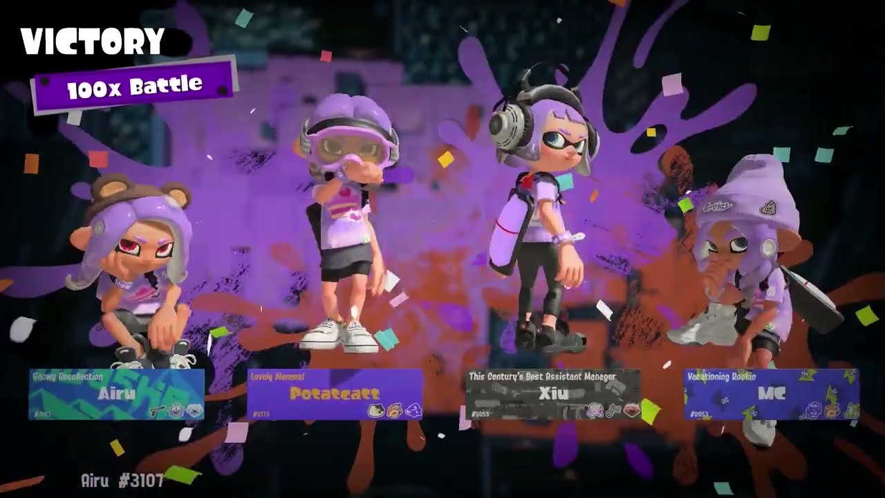 Splatoon 3: 17-2, N-ZAP '85 | Turf War (Splatfest - 100x Battle)
