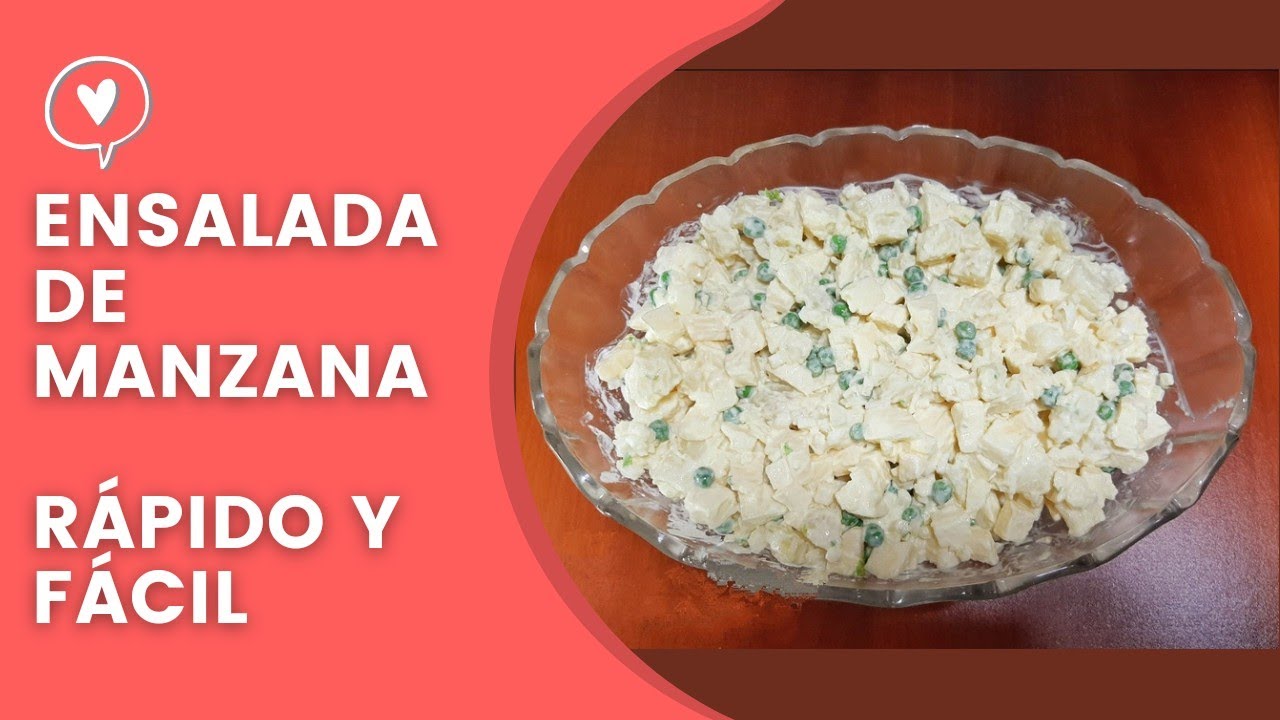 CÓMO PREPARAR ENSALADA DE MANZANA | FÁCIL, RICO Y RÁPIDO | Delisa Gourmet