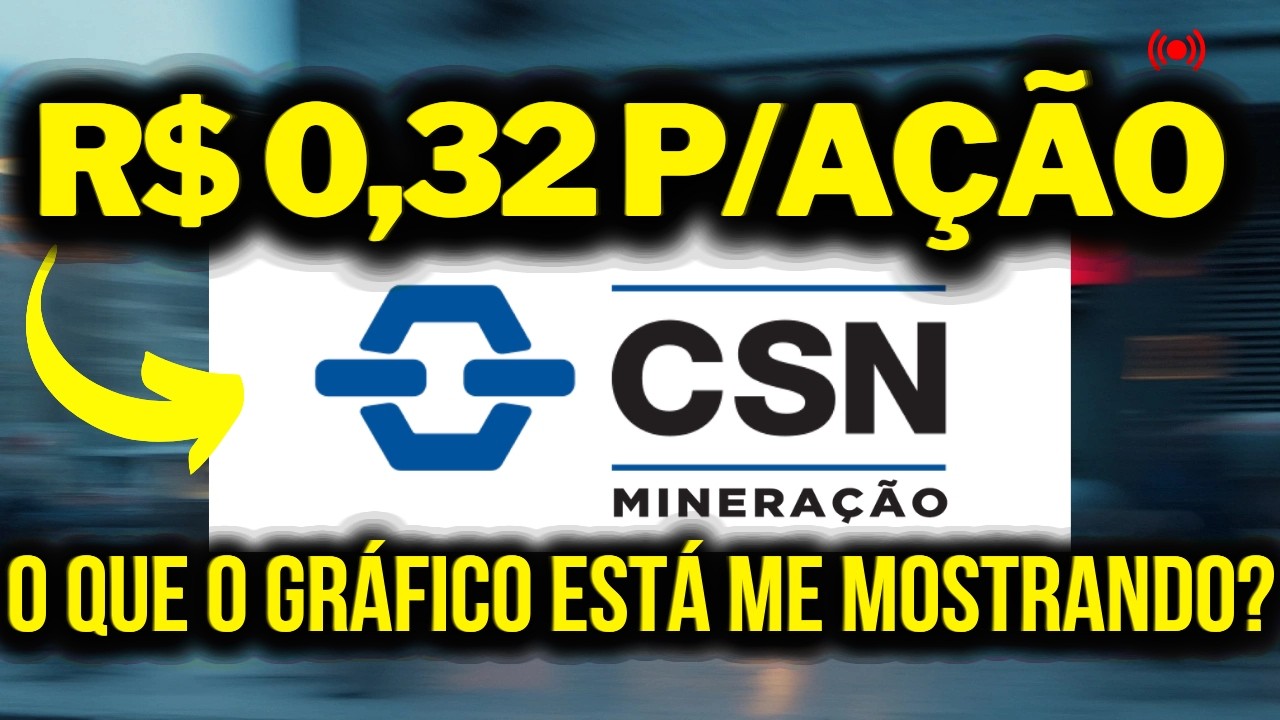 CMIN3 EM ALERTA COM SEUS DIVIDENDOS CHEGANDO! OBSERVE A LINHA DE TENDENCIA NO GRAFICO
