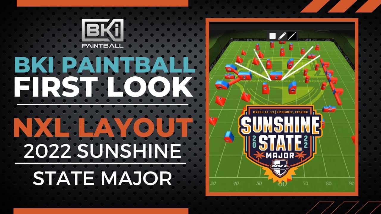 2022 NXL Paintball Florida MJR Layout BKi First Look w/ Nick Slowiak Tyler Harmon & Marcello Margott