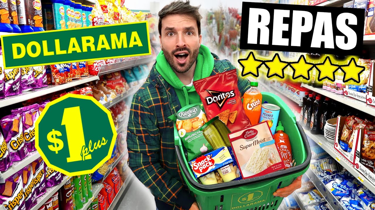 Je transforme la nourriture PAS CHER du DOLLARAMA en REPAS GASTRONOMIQUE  - CARL IS COOKING