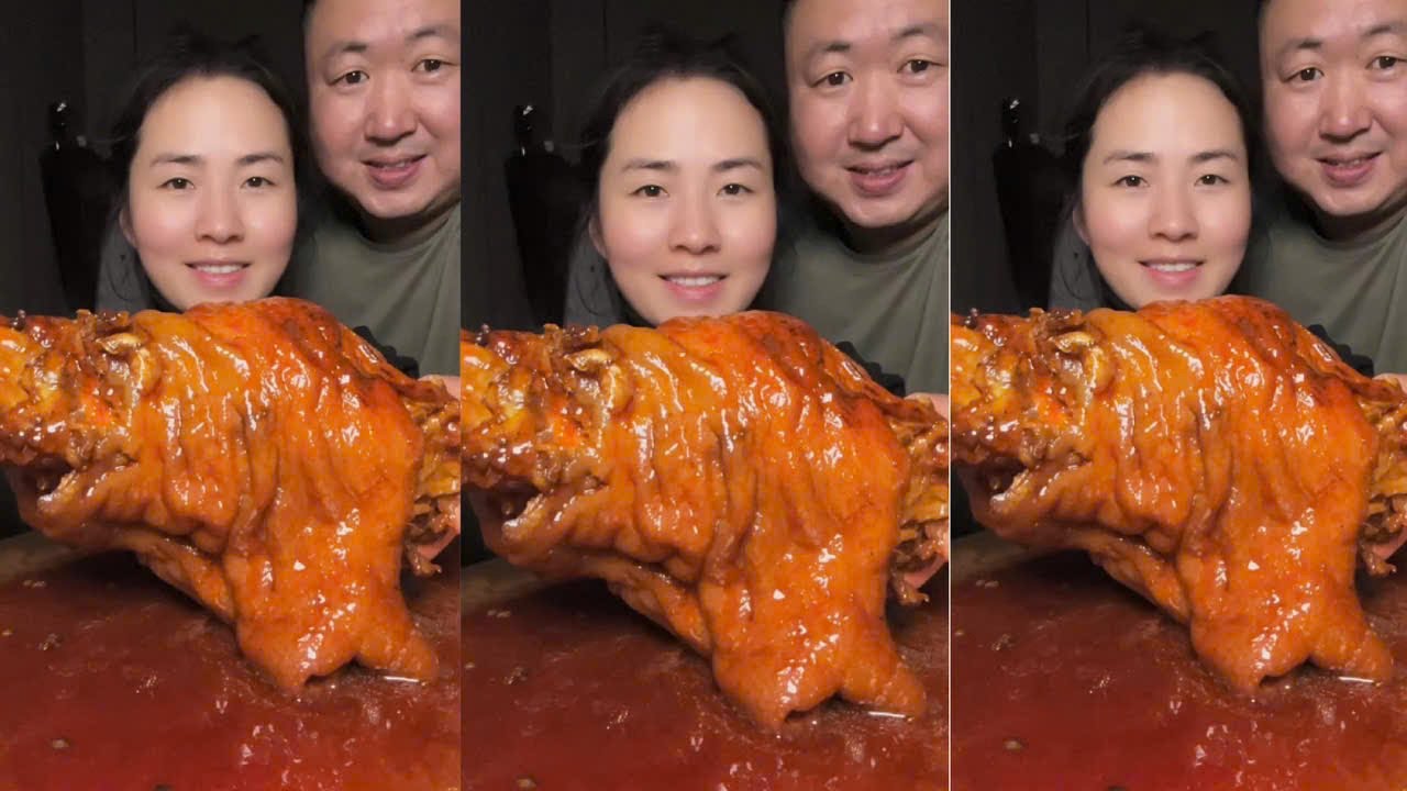 Mukbang Yang Zai Food | Eating Braised Pork Elbows, Spicy Braised Pork Knuckles