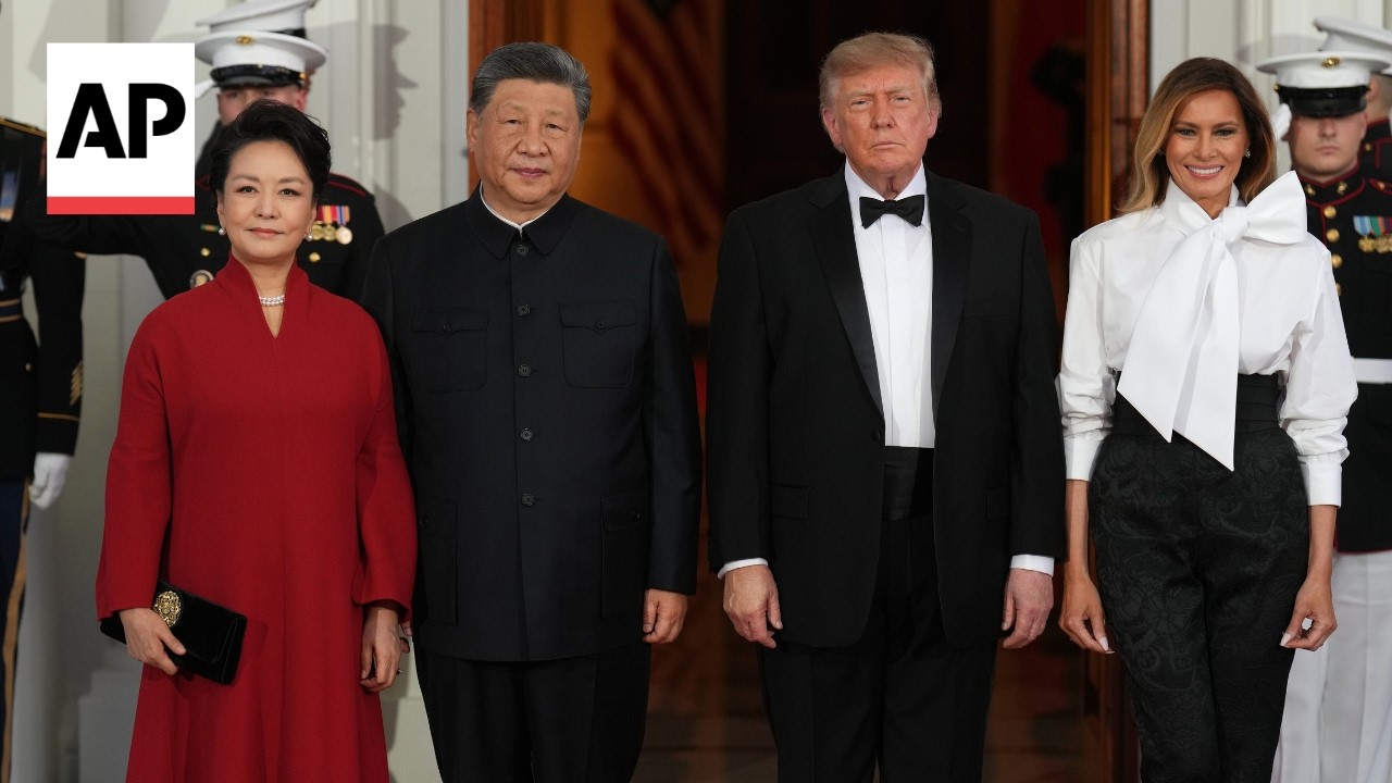 Trump welcomes Xi Jinping for a state dinner at the White House