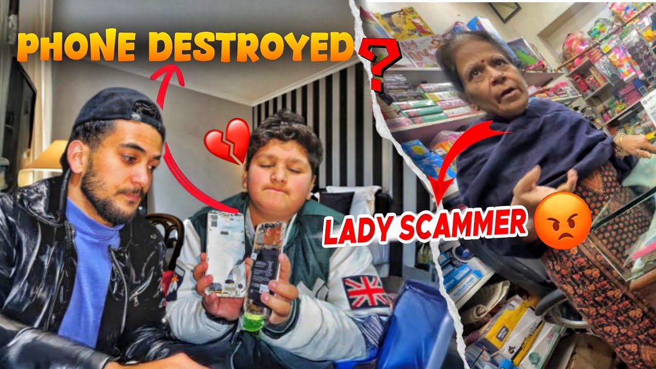This lady scammed us in Delhi😡😱 Danish ka phone Tod dia 💔