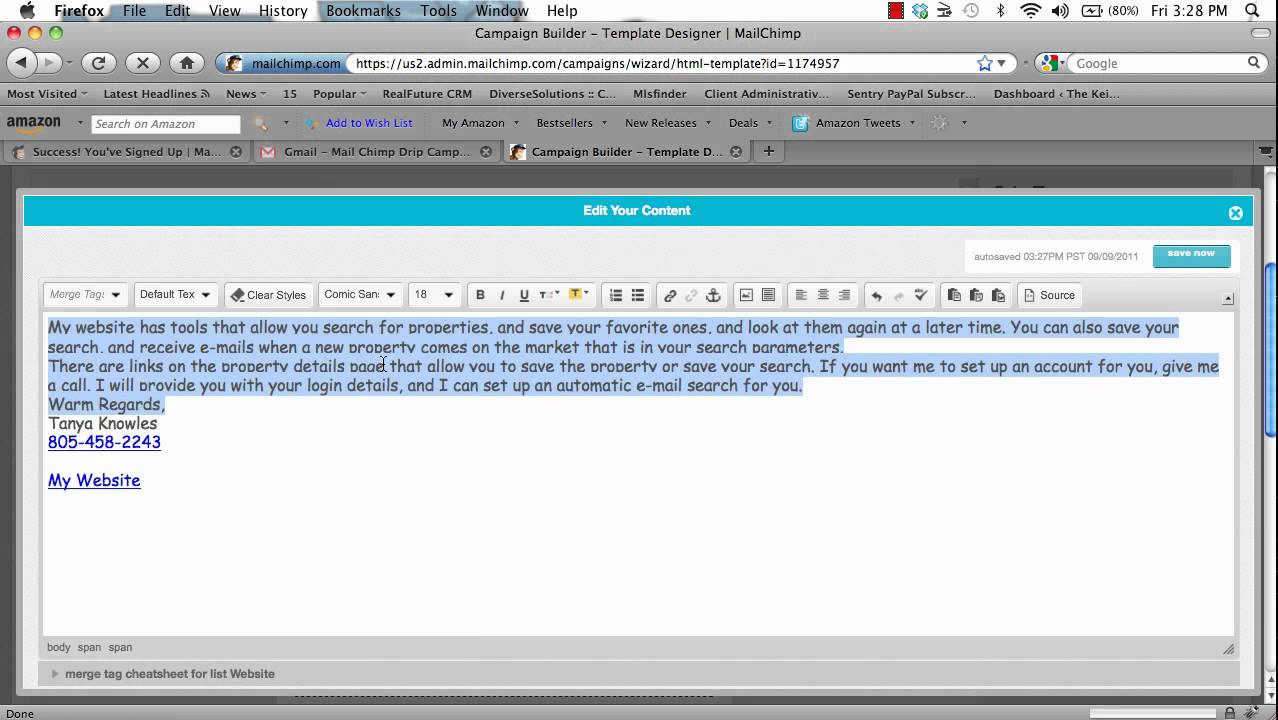 Replicate a Campaign on Mail Chimp