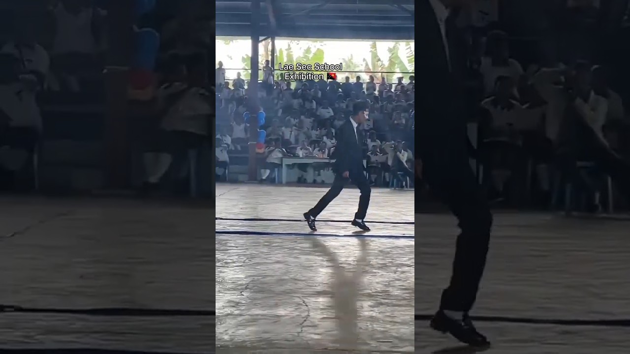 You won't believe what you see | Michael Jackson's Moonwalk @ Lae Secondary School. #Shorts