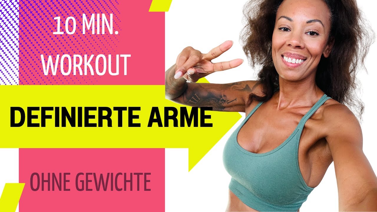 10 Min. Arm und Schulter Workout ohne Gewichte