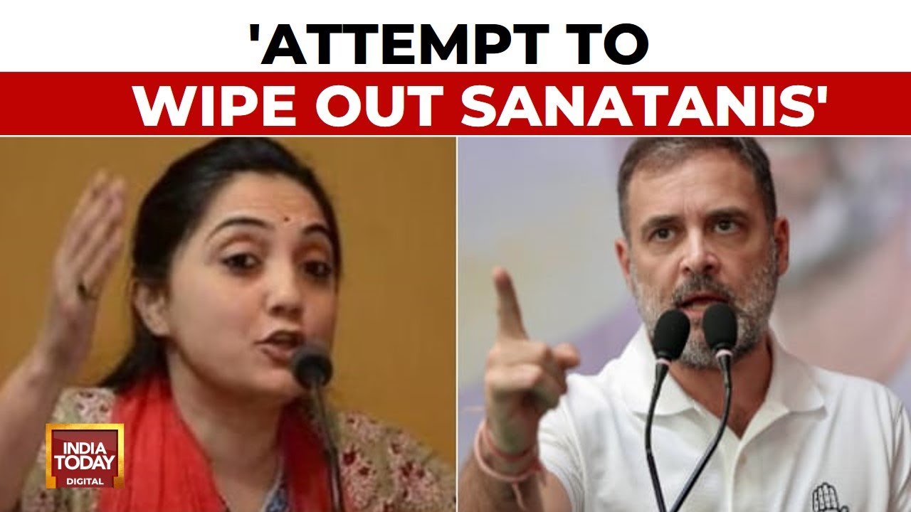 BJP Suspended Leader Nupur Sharma Hits Out At Rahul Gandhi Over 'Violent Hindus' Remark