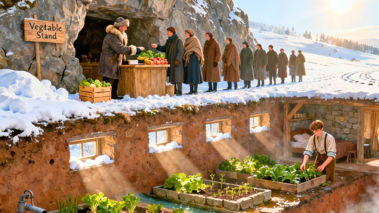 Family of 5 Built Underground Thermal Bath, Greenhouse and Living Quarters—The Town Laughed Until...