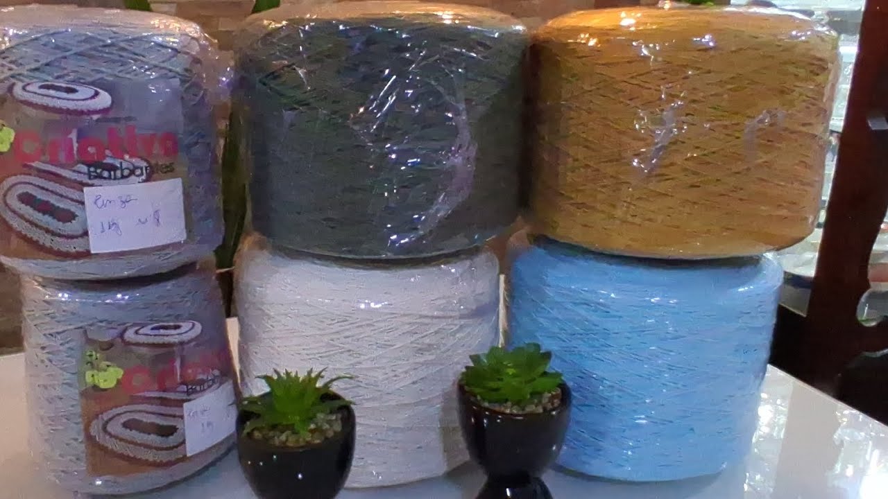 Repondo o estoque de barbantes! Paguei 19,90 em cada kilo.#comprinhas #ateliê 