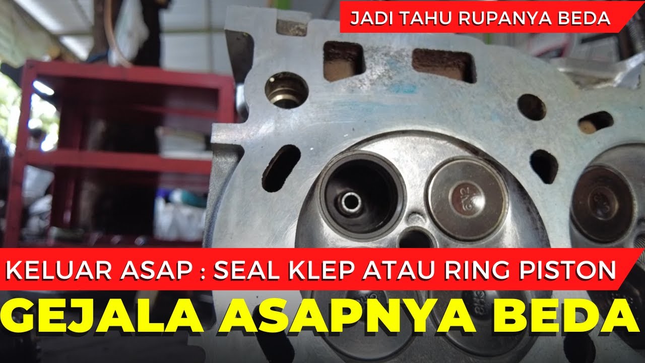 Mobil keluar asap apakah seal klep atau ring piston
