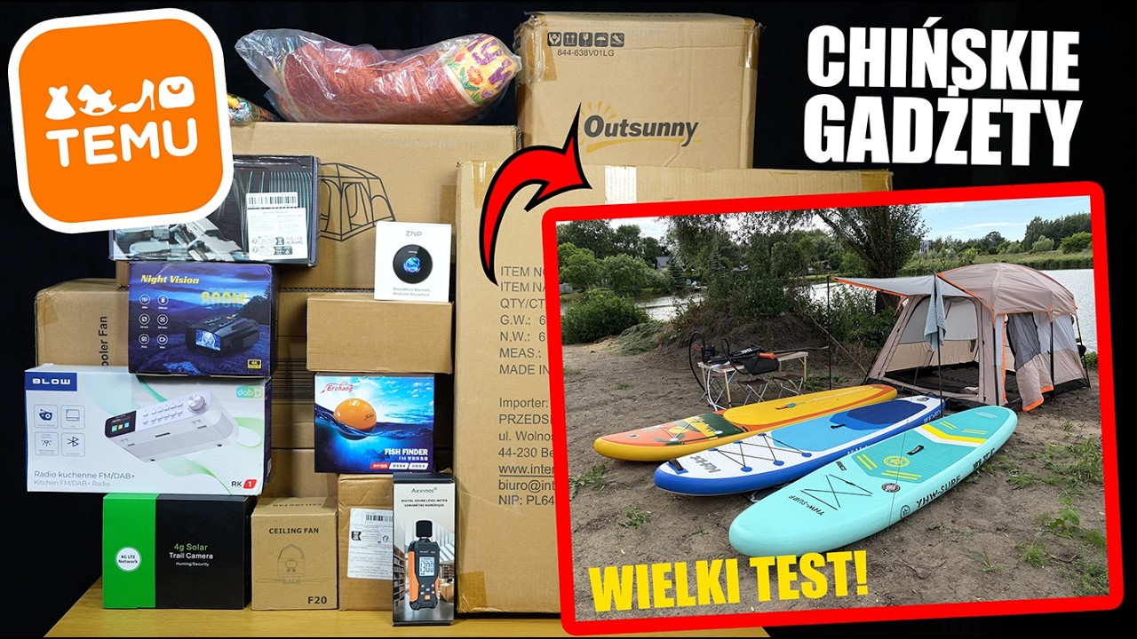 Testuję Nowe Chińskie Gadżety z TEMU! - Wielki Test Nowych Produkt&oacute;w!