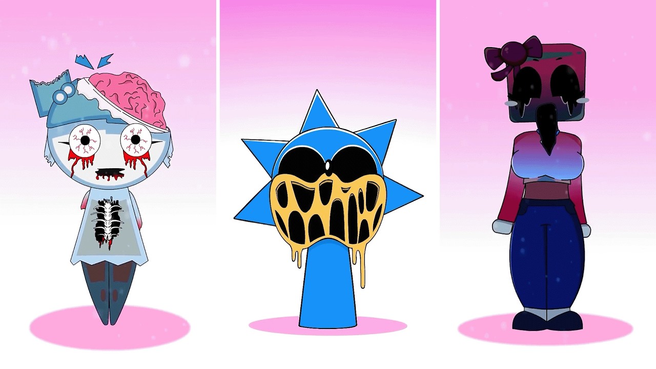 Sprunki Cool As Ice ICIELLA, Lashila Reeves, Sonic Phase 2 VS Phase 3 VS Phase 4