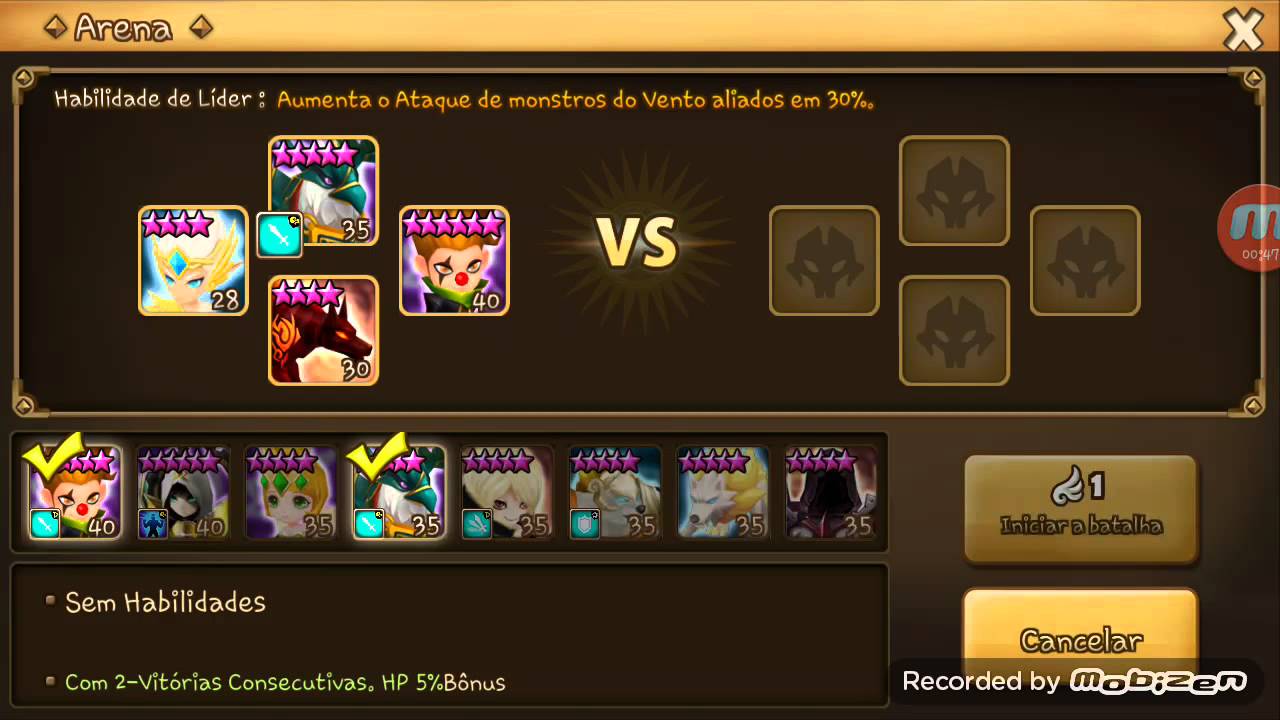 Eredas (sylph light) arena - summoners war