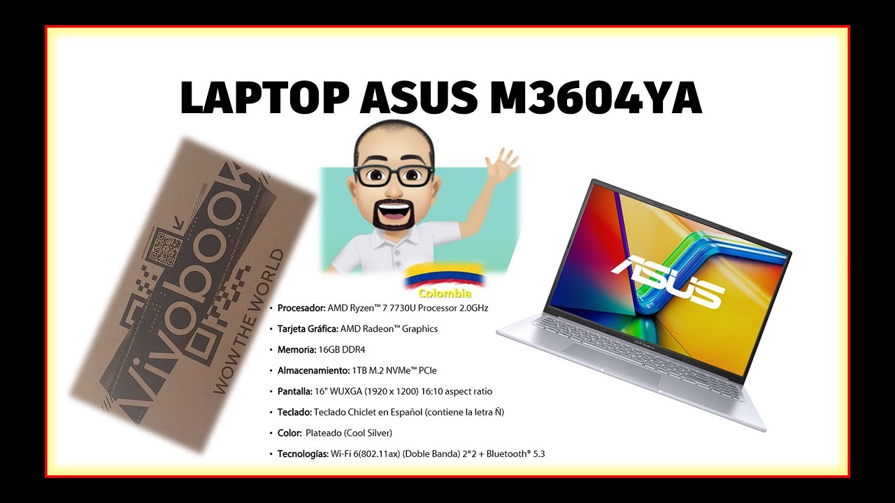 Portatil ASUS Ryzen 7 7730U 16X M3604YA