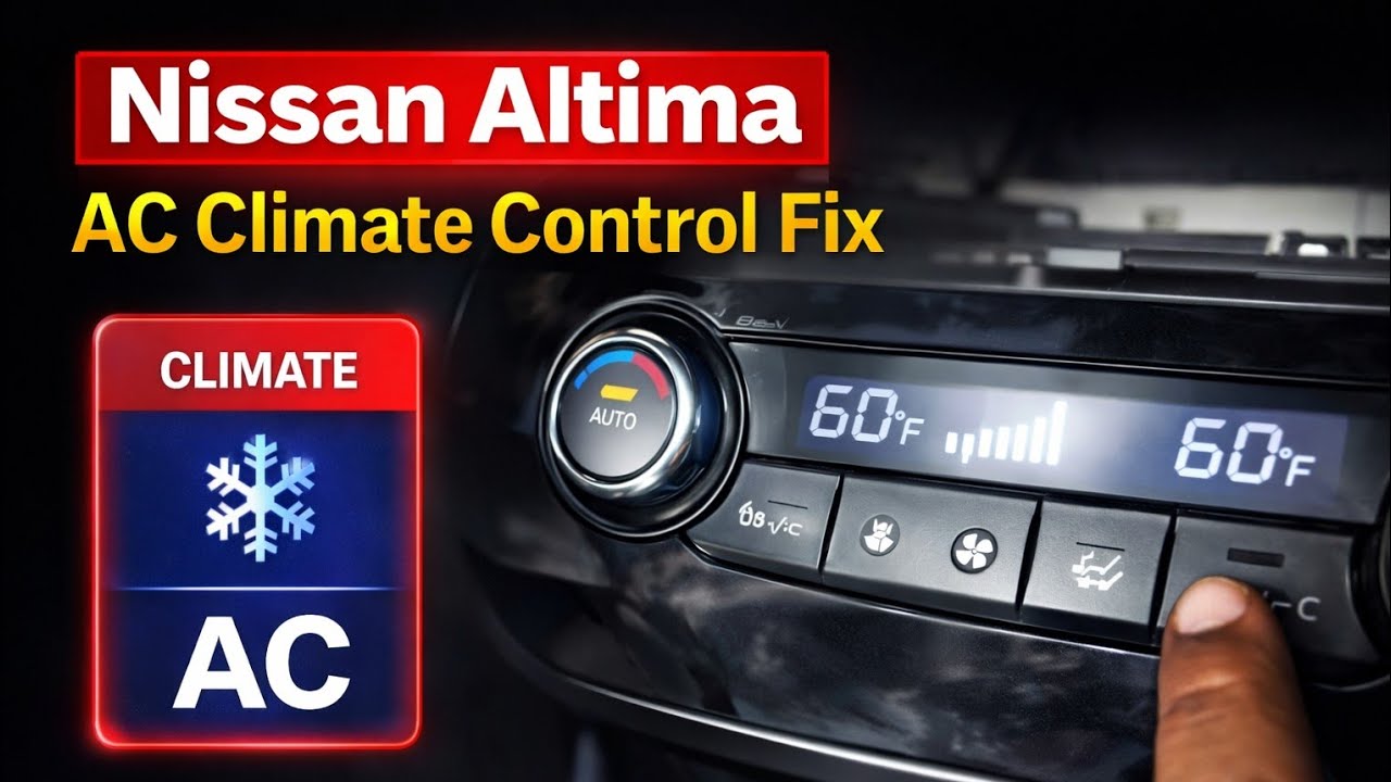 Ремонт системы климат-контроля Nissan Altima | Диагностика и устранение неисправности панели упра...