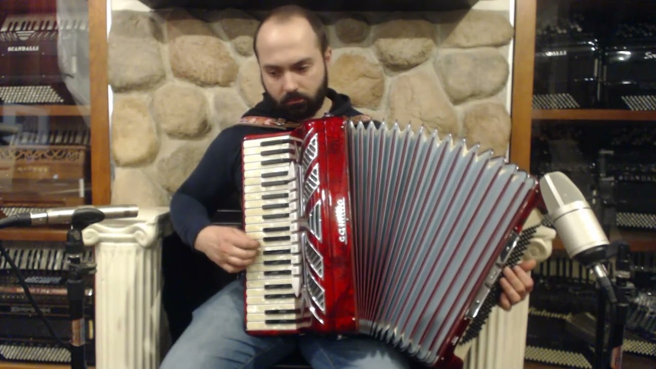 5998 - Red Guerrini Camillo IV Piano Accordion LMM 41 120 $2499