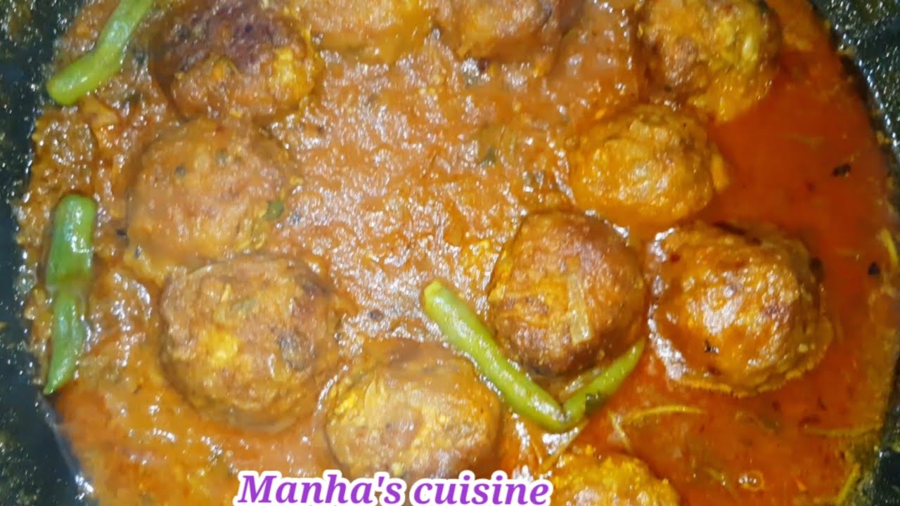 ভিন্ন স্বাদ ও মজার রেসিপি পেতে চাইলে মাছ বা মাংস ছাড়াই  বানিয়ে নিন এই কোপ্তা কারি || kofta curry |