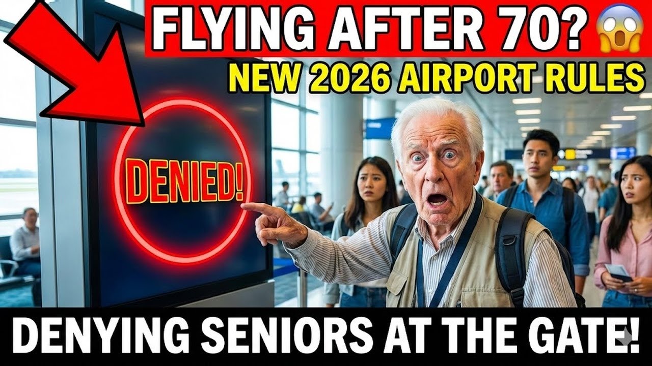 Flying After 70 😱 NEW 2026 Airport Rules Are DENYING Seniors at the Gate