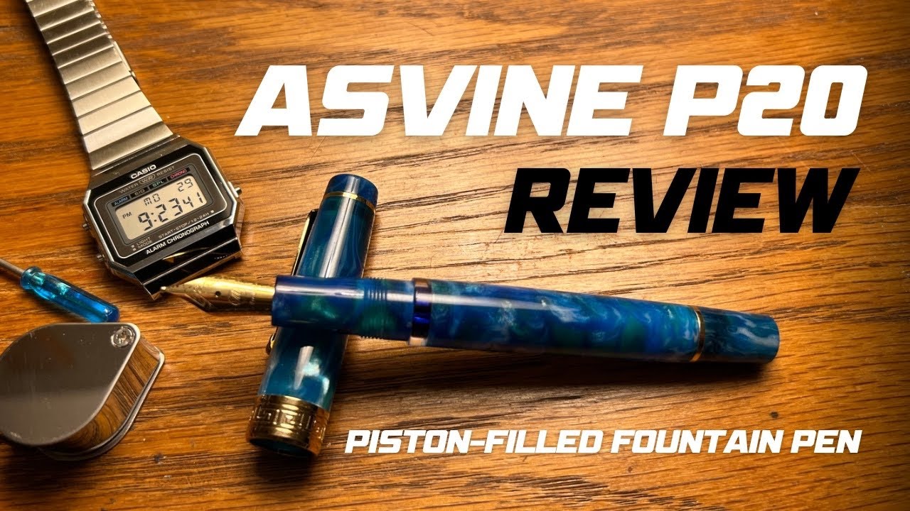 Обзор перьевой ручки Asvine P20 • Новая поршневая ручка с великолепным пером среднего размера и…