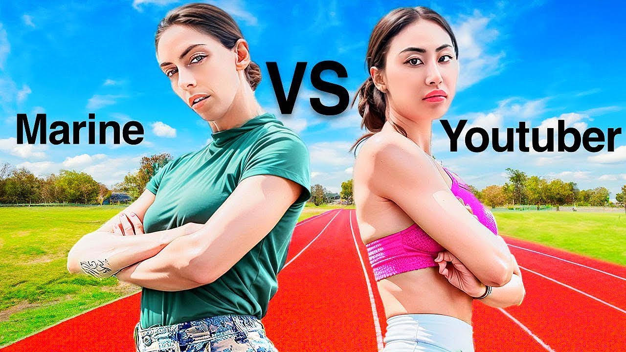 Marine Vs. Youtuber Fitness Challenge | Whose Stronger?