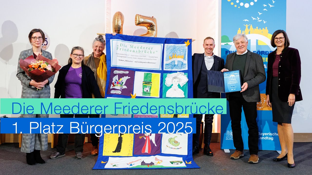 Bürgerpreis 2025 – Platz 1: Die Meederer Friedensbrücke | Bayerischer Landtag
