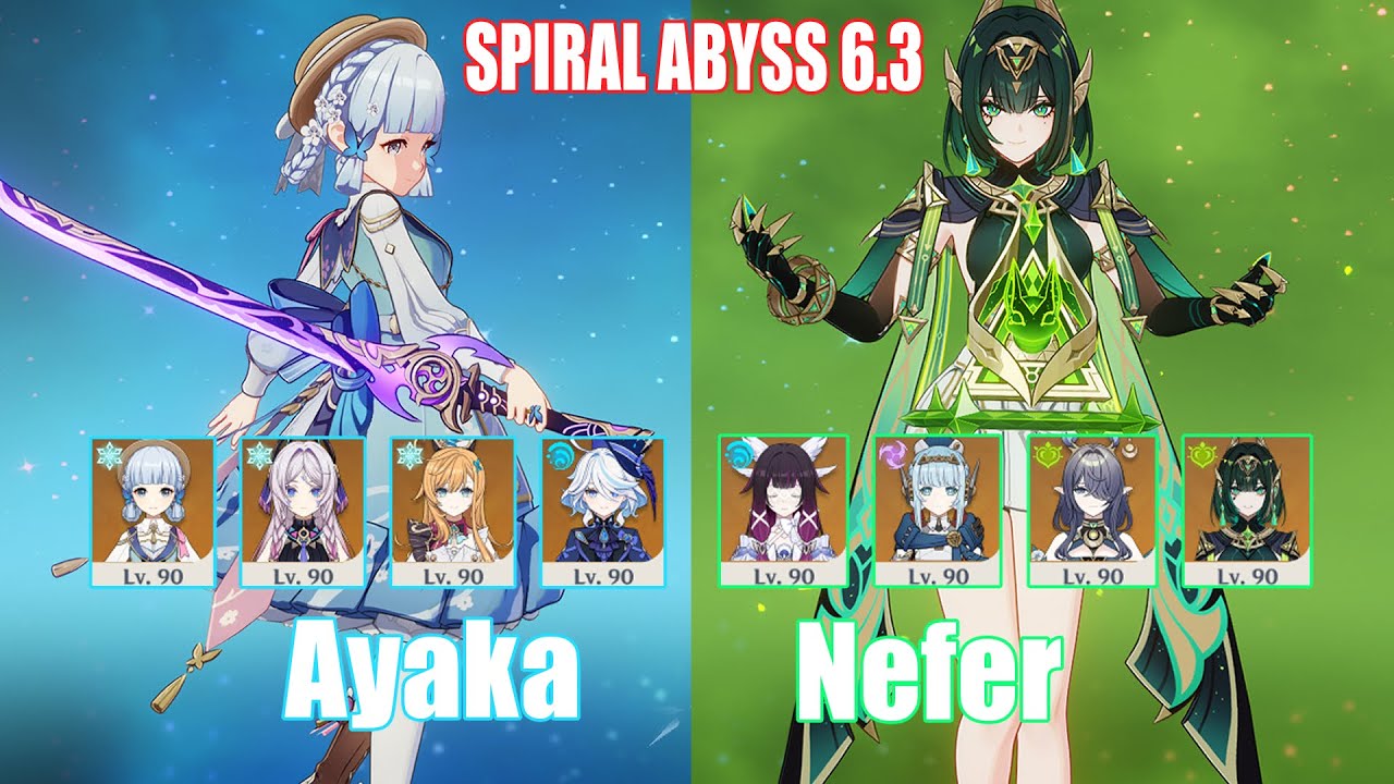 C0 Ayaka & C0 Nefer | Spiral Abyss 6.3 | Genshin Impact