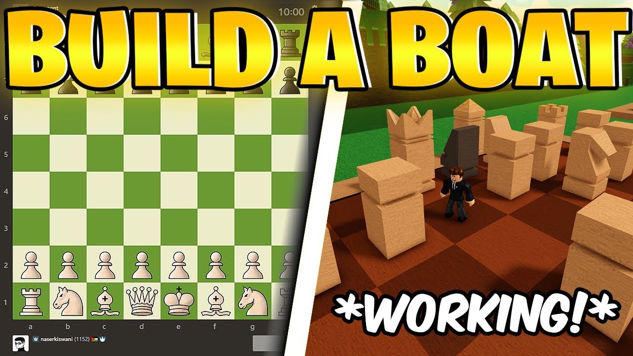 I Built a WORKING Chess Game in Build A Boat (Roblox)