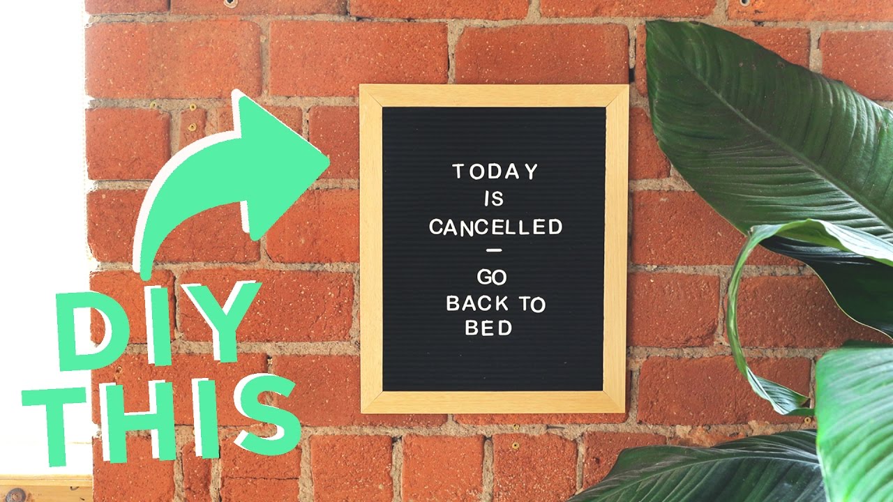 DIY FELT LETTER BOARD | THE BEST WAY!
