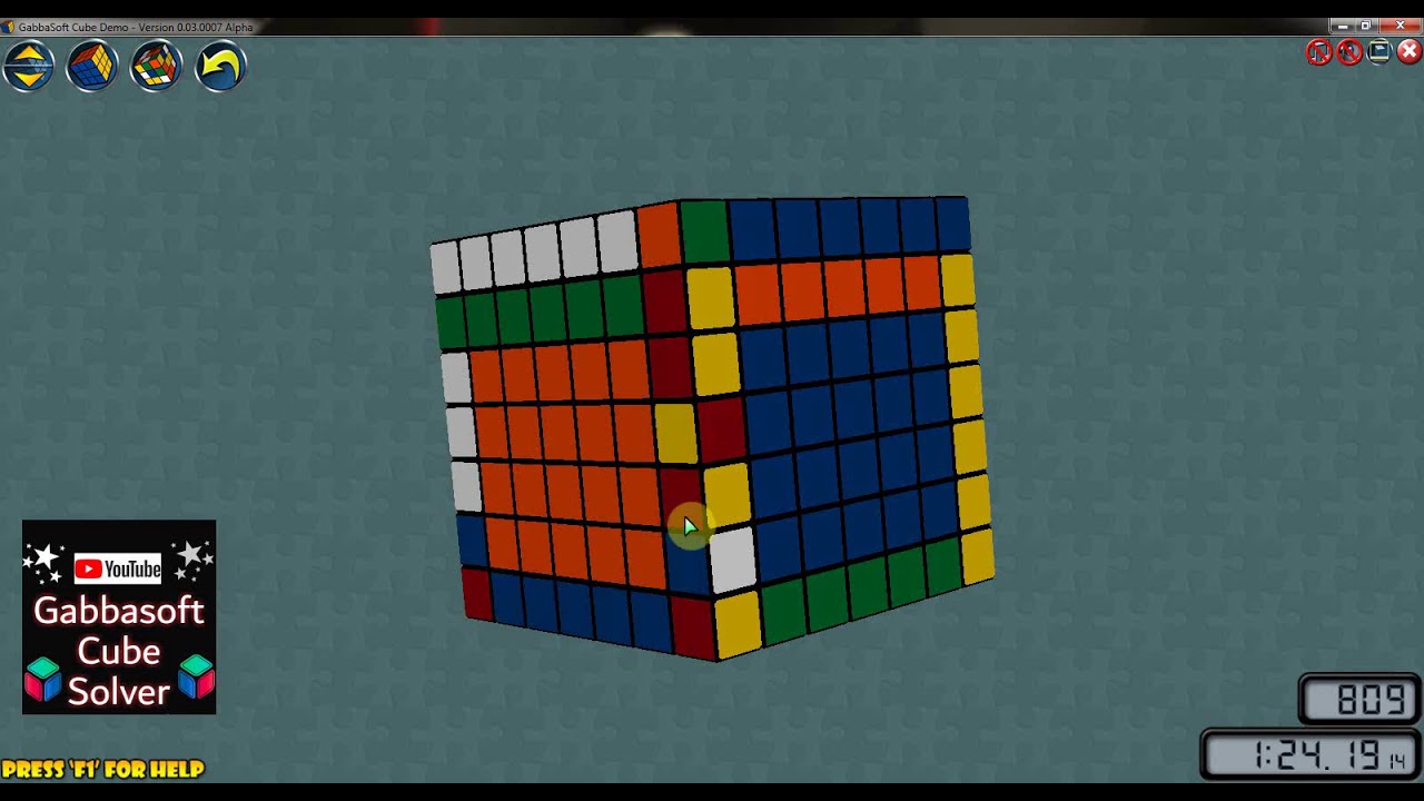 Last two EDGES in 7X7 Rubik's cube -  (easy methode) مكعب روبيك
