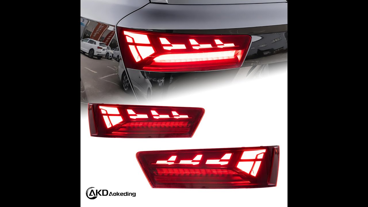 Задние тюнинг лед фонари Audi Q7 2016-2020 г.в. Ауди Ку7