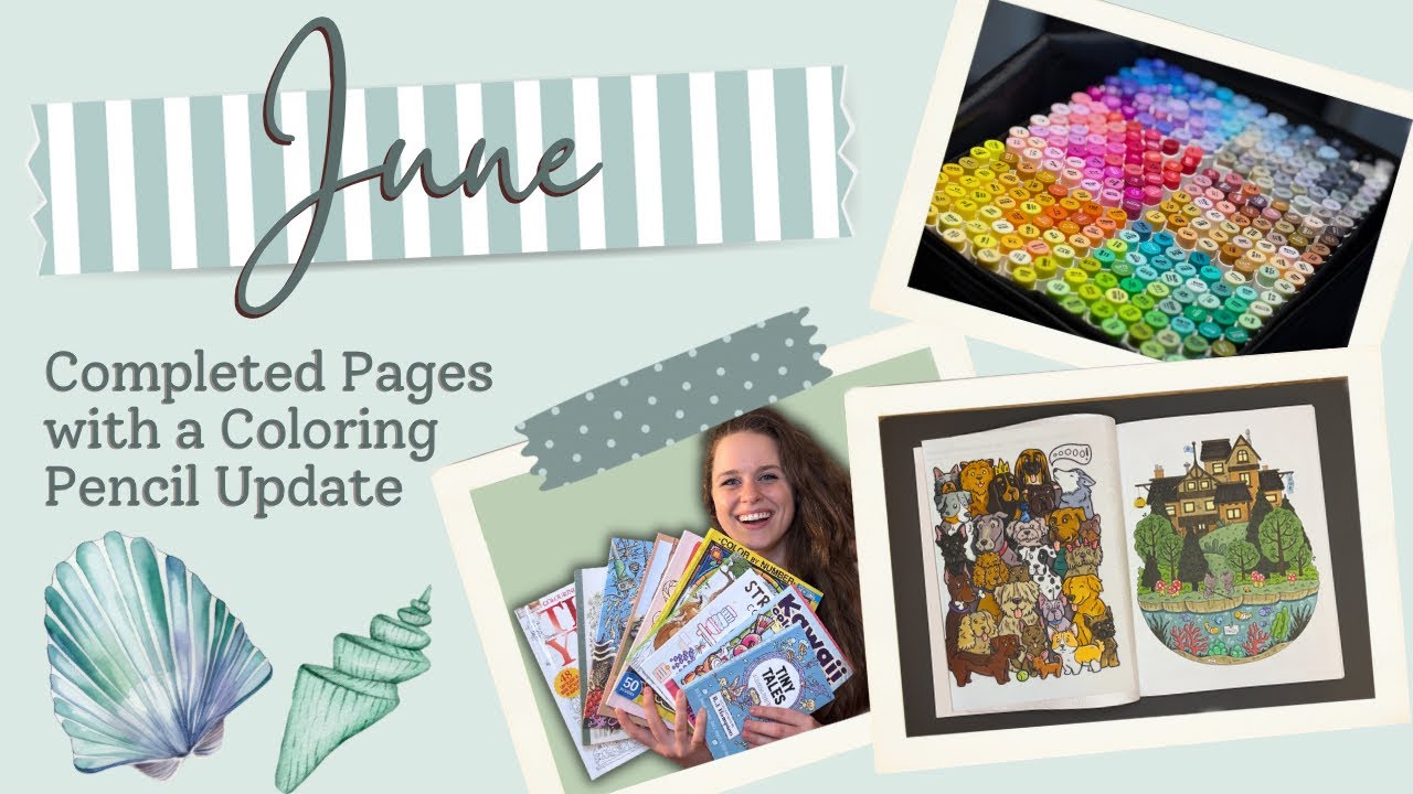 June 2025: discussing completed pages and giving a coloring pencil update