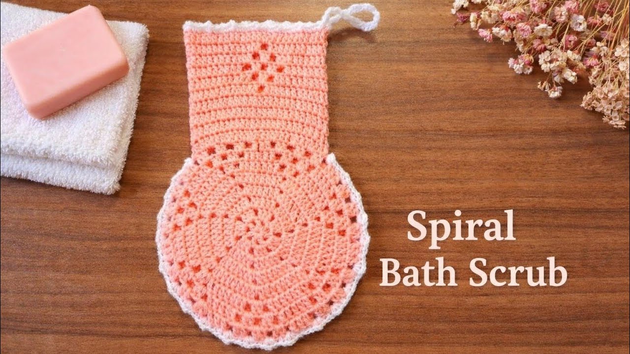 |آموزش لیف چرخشی|🧽Very beautiful crochet swirl pattern