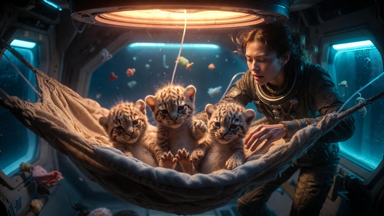 Floating Nest Bay: How a Human Saved Predator Cubs in Zero-G